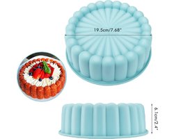 Siliconen Bakvorm Zonnebloemvorm - Taartvorm - Herbruikbaar - Ronde Cakevorm - Chocolade Brood - Keukengerei - Geschikt voor Oven - Geel - Model Ronde Zonnebloem