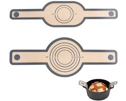 Siliconen Broodslinger Set - Ovaal & Rond - Antiaanbak Bakmat met Handgrepen - Voor Oven & Zuurdesem - Herbruikbaar Bakgereedschap - Bakliefhebbers - Universeel - 2 stuks