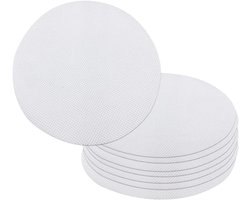 Siliconen dehydrator bladeren-anti-aanbak-stoompan met netmat en bamboedemper - katoenen doek voor gedempte broodjes, knoedels, bakken en gebak (25 cm)