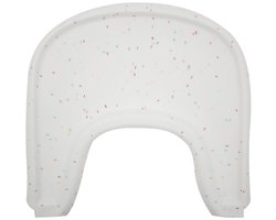 Siliconen dienbladmat - geschikt voor Stokke kinderstoelen - accessoires - maakt maaltijden netter en leuker voor uw baby - speciaal ontworpen voor kinderstoelen -43.5*40.5*2.2cm-Wit