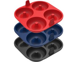 Siliconen Donutvorm voor Airfryer - 3 Stuks 8 cm Bakvormen voor Makkelijk Bakken