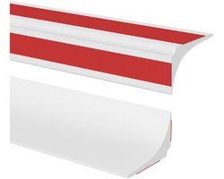 Siliconen Douchedrempel van 3 Meters voor Waterafscheiding, Zelfklevende Waterdichte Strip voor Badkamer, Douchebakrand en Voorkoming van Limoenafzetting, Ideaal voor Inloopdouches en Badkamers (2.5cm)