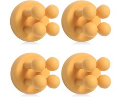 Siliconen douchehouders met zelfklevende haken voor tandenborstels en kleine voorwerpen - multifunctionele oplossingen voor keuken, kantoor en badkamer