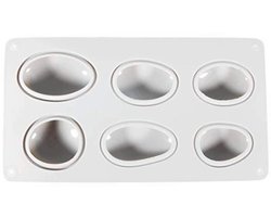 Siliconen Gietvorm voor Creatief Beton en Zeep - 6 Verschillende Stenen Vormen (14,5 x 26 cm)