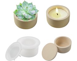 Siliconen Gietvorm voor Kandelaar en Kaarshouder - Rond - Geschikt voor Beton, Gips en DIY Projecten