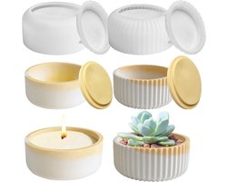 Siliconen Gietvormen voor Kaarshouders en Vazen - 2 Stuks