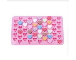 Siliconen Hartjes Cake Vorm – Fondant & Koekjes Vormen – Cakevorm – Bakvorm – Bakset – Koek Vormpjes – 55 Hartjes – 3D