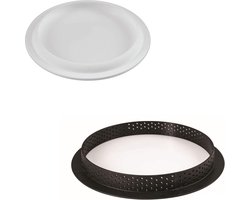 Siliconen Mal 1 Holte Ring 250 Diameter 787 Inch x 078 Inch - Hittebestendige Geperforeerde Kunststof Snijring tartelette vormen