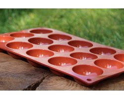 Siliconen Mal - 15 Halve Bollen - Bakvorm & Dessertmal - Hittebestendig tot 230°C - Sferificatie & Reverse Spherification - Flexibel & Anti Aanbak - Ideaal voor Chocolade, Mousse & Sferische Creaties - Moderne Gastronomie - Moleculair Koken