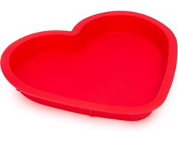Siliconen Mal Bakvorm Hart - Hartvormige Cakevorm - Rood