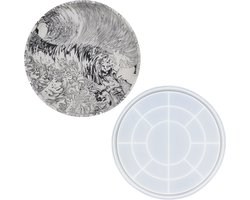 Siliconen mal - Jesmonite - ø 26,5cm x 2,4cm - Ronde schaal