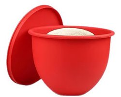 Siliconen Mengkom - Blenderkomvoering - 24.5 × 24.5 × 18.5cm - Mengkom Vervanging - Vaatwasmachinebestendig - Keukenaccessoire - Geschikt Voor Kitchenaid Staande Mixer - Rood