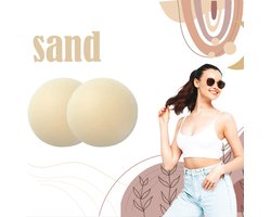 Siliconen Nipple Covers – Sand – 4 kleuren - 8 cm doorsnee - Just Accessorize®