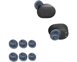 siliconen oordopjes voor JBL Tune Buds, reservekussen in-ear oorkussens, hoofdtelefoonopzetstukken, 6 stuks bekleding (blauw)
