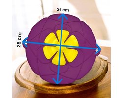 Siliconen overkookbeveiliging deksel 29 cm - violet - voorkomt overkoken