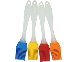 Siliconen penseel, grillkwast, keuken, siliconen, bakkwast & BBQ bakkwast, variërend lichte kleur - beste keukengadget (oliekwast, 4 stuks)