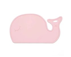 Siliconen Placemat Kinderen – Walvisvorm – Antislip – Roze – BPA-vrij – Duurzame Kinder Placemat voor Eettafel en Hoge Stoel