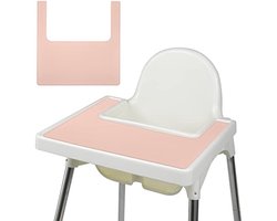 Siliconen Placemats voor Kids Baby, Kinderstoel Placemat, Tafelmatten kinderstoelmat duurzaam voor IKEA, BPA-vrij, placemat voor baby's en kinderen/IKEA Hack (Noords poeder)