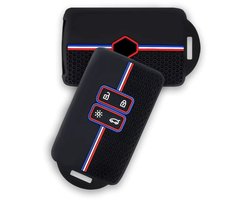 Siliconen Remote Cover Key Case key cover Blauw/Wit/Rood voor Renault Megane Captur Zoe Espace 5 Clio Arcan Arkana Kadjar voor Dacia Duster Sport Sporty Blauw/Wit/Rood