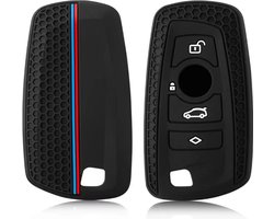 Siliconen Remote Cover Key Case key cover Zwart/Blauw/Rood Sleutelhoesje Geschikt voor BMW 1 serie / 3 serie / 5 Serie / 7 Serie / X1 / X3 / X4 / X5 / F20 / F30 / F31 / F34 / M - Siliconen Materiaal - Sleutel Hoesje Cover - Auto Accessoires