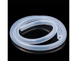 Siliconen slang 10x13 mm, 2 meter, transparant