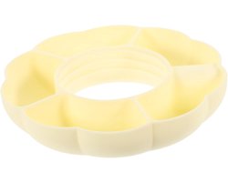 Siliconen Snackbord met Compartimenten Comfortabel voor Snacks Gedroogd Fruit Geschikt voor Stanley Bekers Outdoor Gebruik