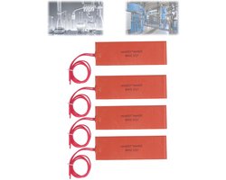 Siliconen Verwarmingskussen 12V 20W - Snelle Verwarming - 50x150mm - Flexibele Verwarmingsmat - Industri?le Apparatuur