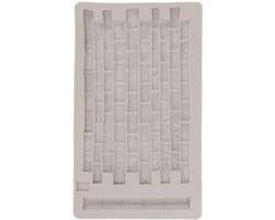 Siliconen vorm stenen wand, textuurmat voor fondant, reliëf, bakken, hars, grijs