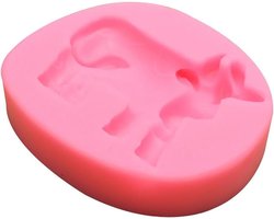 Siliconen Vormen Kalf Fondant Melkkoe Snoep Chocolade Vorm voor Taart Decoreren Cupcake Topper Rubber Pasta Polymeer Klei