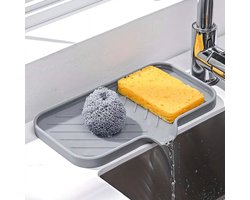 Siliconen zeepbakje, zeepbakje Geschikt voor afdruiprek, sponshouder Geschikt voor de gootsteen, zeepdispenserbakje, opbergrek Geschikt voor badkamer en keuken, rubberen zeepbakje, Geschikt voor stukken zeep en zeepflessen.