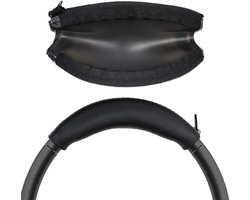 siliconen zweetbestendige hoofdbandpad voor Sony WH-1000XM3/WH-1000XM4 hoofdtelefoon - Wasbare ritssluiting stofdicht beschermer, vervangende bovenste kussen, zwart
