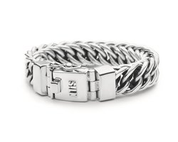 SILK Jewellery - Zilveren Armband - Double Linked - 126.20 - Maat 20