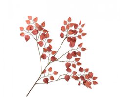 Silk-ka kunsttak blad 112cm rood, oranje