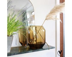 Sill S cognac Ø20 x H24 cm vaas Vase the World