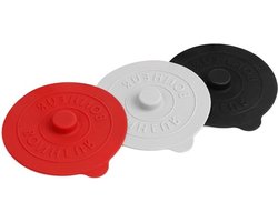 Silliconen deksels voor drinkglazen, set van 3, anti-stof, herbruikbaar - 9,3 cm - thuis, outdoor gebruik, koffie, wijnglas