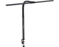 Siltcon® Bureaulamp – Bureau lamp LED Dimbaar – Bureaulamp met Klem – Tafellamp – Hobbylamp - Klemlamp - Afstandsbediening - Touch Screen- 2.700 K tot 6.500 K - Premium Staal