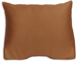 Silvana Support Satin Shoulder Contour kussensloop voor medium-stevig kussen - Steenrood - 60x60/70