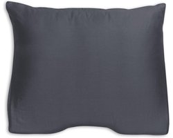 Silvana Support Satin Shoulder Contour kussensloop voor stevig kussen - Antraciet - 60x60/70