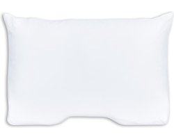 Silvana Support Satin Shoulder Contour kussensloop voor zacht kussen - Wit - 50x70