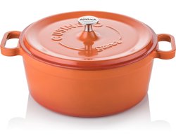 Silver Braadpan - 20 cm - 2.5 liter - Gietijzer - 4 Lagen emaille coating