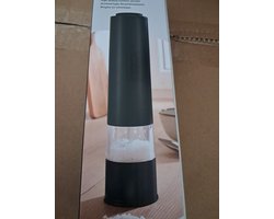 Silvercrest Elektrische Peper- en Zout molen - Zwart - met verlichting