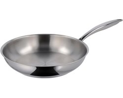 Silvercrest Koekenpan Ø24 cm niet gecoat - Geschikt voor alle warmtebronnen - zeer kras- en slijtvast
