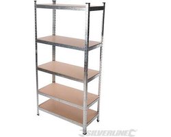 Silverline - Boutloos vrijstaand rek 5 niveaus