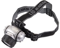 Silverline LED hoofdlamp - 3 verlichtingsmodi - 30 lumen - verstelbare band - lichtgewicht