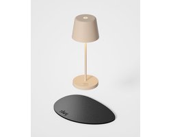 Silwy x Sompex | Tafellamp MONACO | Zand | oplaadbare tafellamp | Magnetisch | Ideaal voor camping of boot