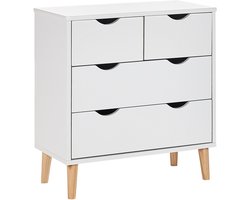 SIMMIE - Ladekast 4-lades - Wit - MDF