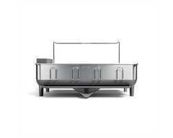 Simplehuman Afdruiprek RVS - Vrijstaand - Zwart/Grijs