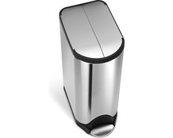 Simplehuman Butterfly Deluxe Prullenbak - 30 l - RVS