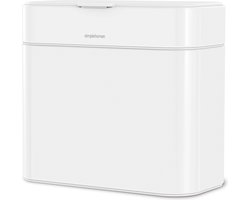 Simplehuman - Compost Emmer 4 liter - Wit - Roestvast Staal