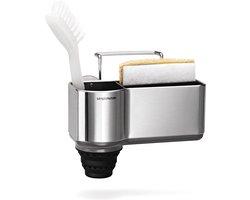 Simplehuman Keuken Gootsteen Organizer - RVS - 19x14x19 cm - Zilver